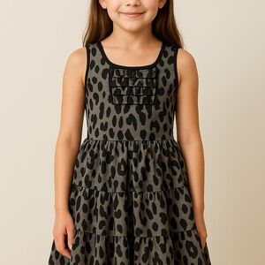 ✨ Harajuku Mini for Target Leopard Ruffle Dress (Size L 10/12) ✨